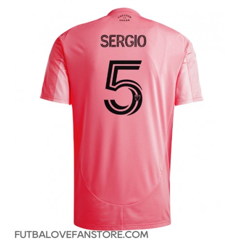 Inter Miami Sergio Busquets #5 Domáci futbalový dres 2025-26 Krátky Rukáv Inter Miami Sergio Busquets #5 Domáci futbalový dres 2025-26 Krátky Rukáv